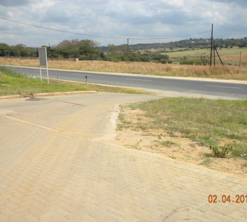 Site inspection of original paving entrance